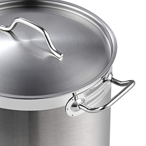 Cooks Standard 2616 Standard Professional Grade Lid 30 Quart Stainless Steel Stockpot, Silver