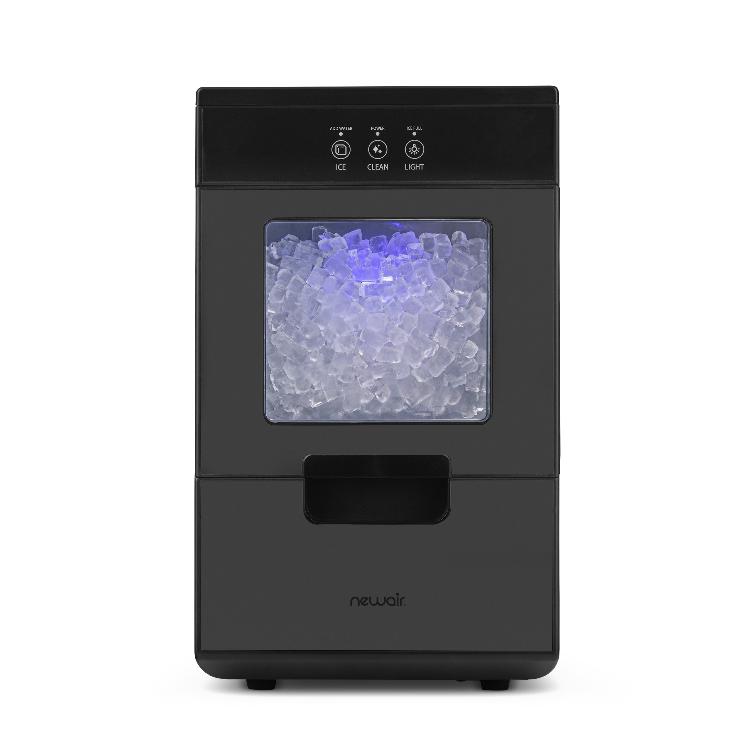 Newair 44lb. Nugget Countertop Ice Maker with Self-Cleaning Function, Refillable Water Tank, Perfect for Kitchens, Offices, Home