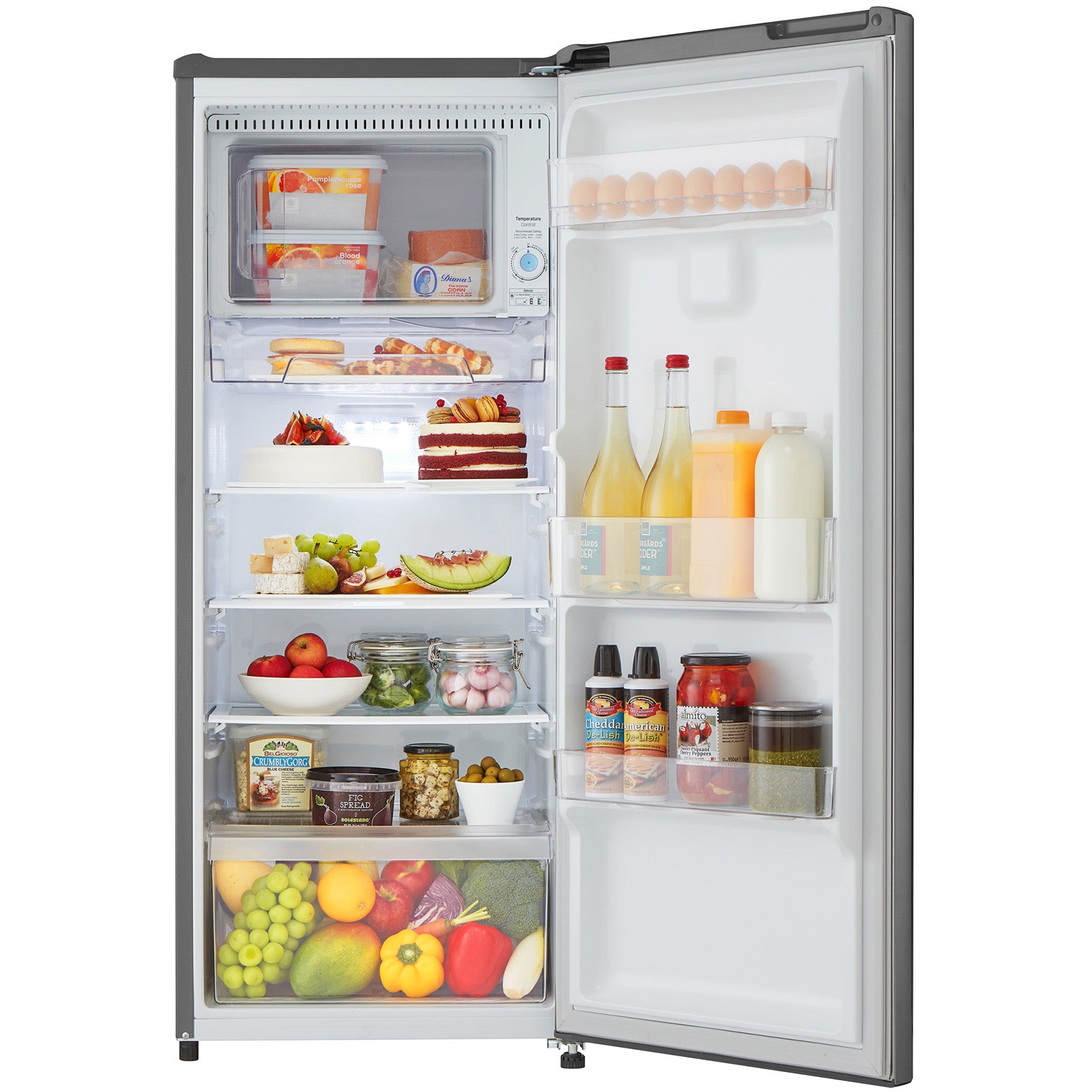 LG LRONC0705V  6.9 cu. ft. Single Door Refrigerator w/ Freezer Compartment &a;#8211; Platinum Silver
