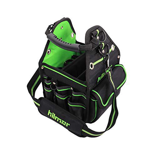 hilmor hvac/r tote, hvac bag for tools &a; equipment, black &a; green, ht 1839078