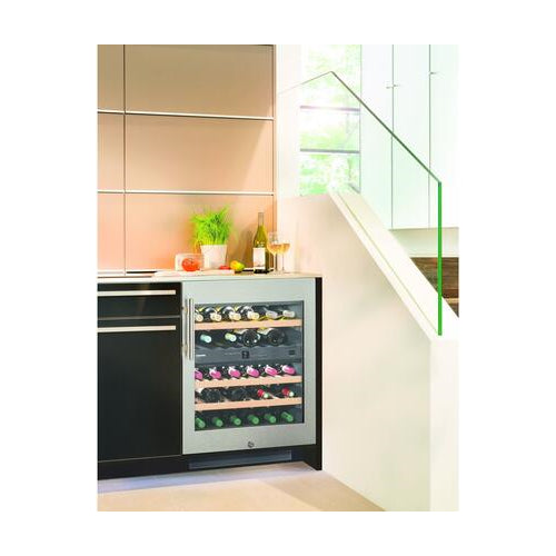 Liebherr WU3400 24 ADA Compliant Dual Zone Undercounter Wine Storage Cabinet with 3.3 cu. ft. Capacity in Stainless Steel