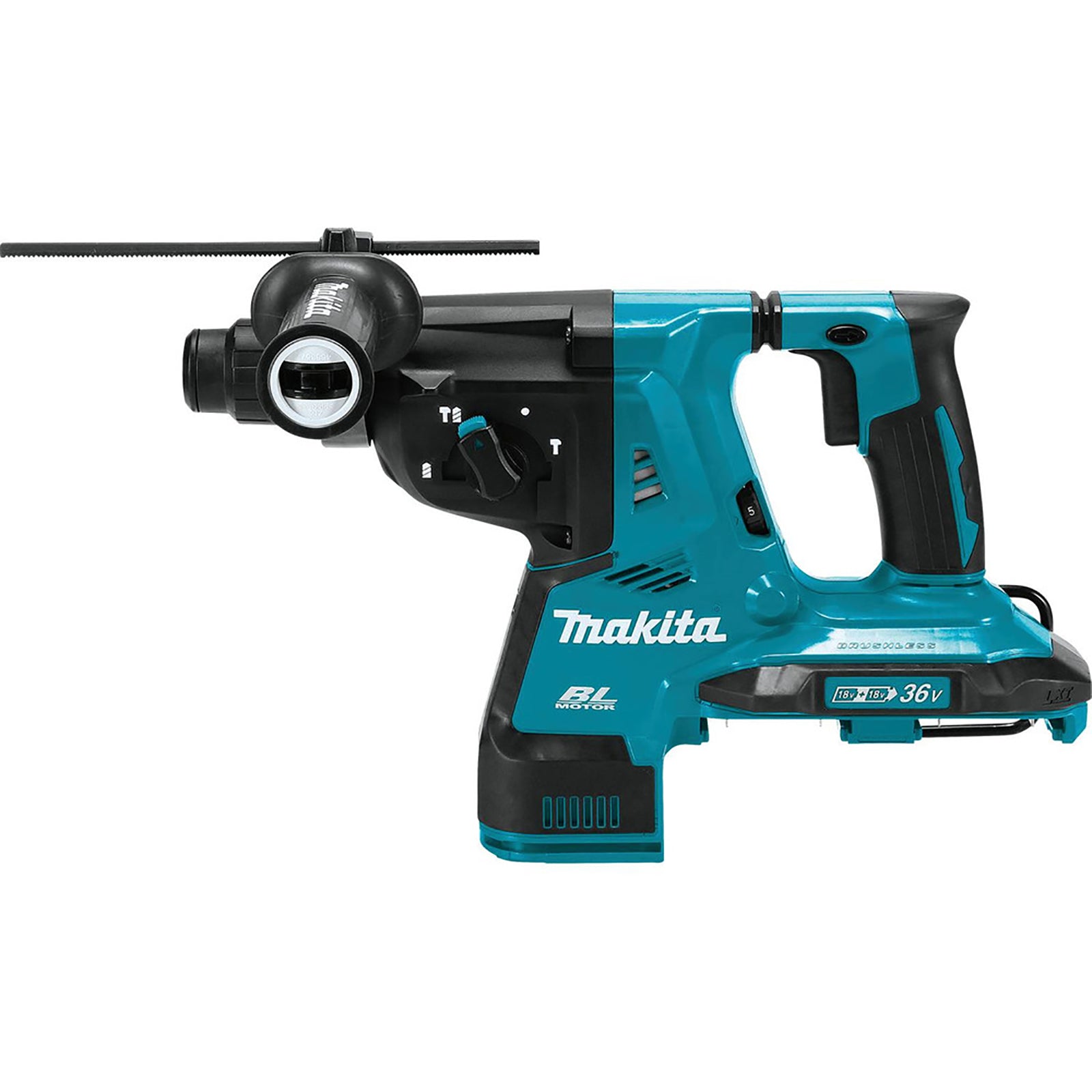Makita XRH10Z 18V X2 LXT Lithium-Ion (36V) Brushless Cordless 1-1/8 in. AVT Rotary Hammer, accepts SDS-PLUS bits, AFT, AWS Capab