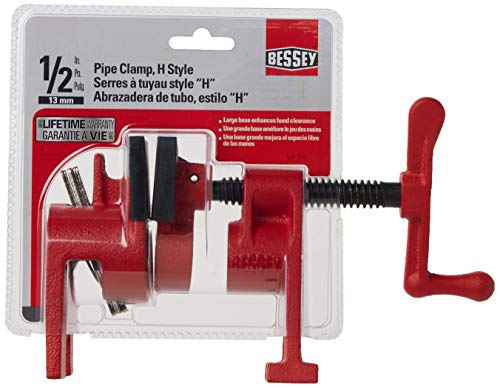 Bessey BPC-H12 1/2-Inch H Style Pipe Clamps , Red