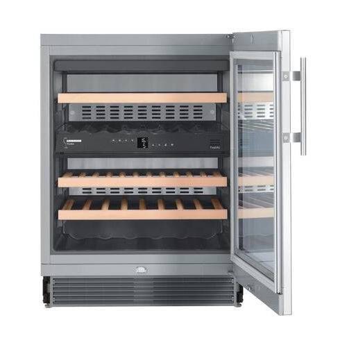 Liebherr WU3400 24 ADA Compliant Dual Zone Undercounter Wine Storage Cabinet with 3.3 cu. ft. Capacity in Stainless Steel