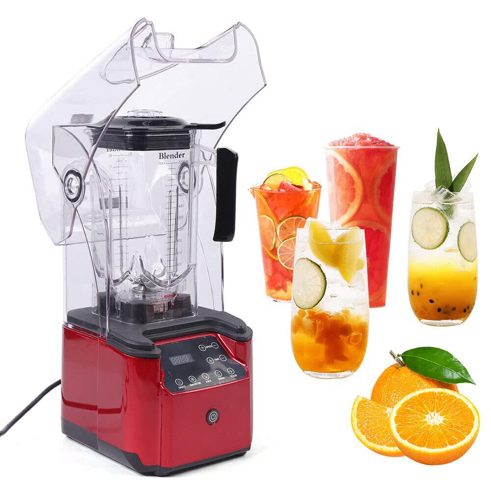 tool1shooo 2.2l commercial soundproof cover blender fruit juicer smoothie mixer ice crusher 2200w heavy duty soundproof smoot
