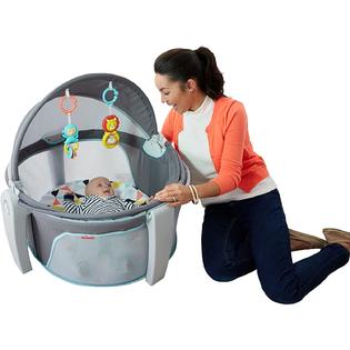 Fisher-Price DRF13 Fisher-Price On-The-Go Baby Dome - Use Indoors or Out - Comfy Pad for Your Little One To Nap On or Play