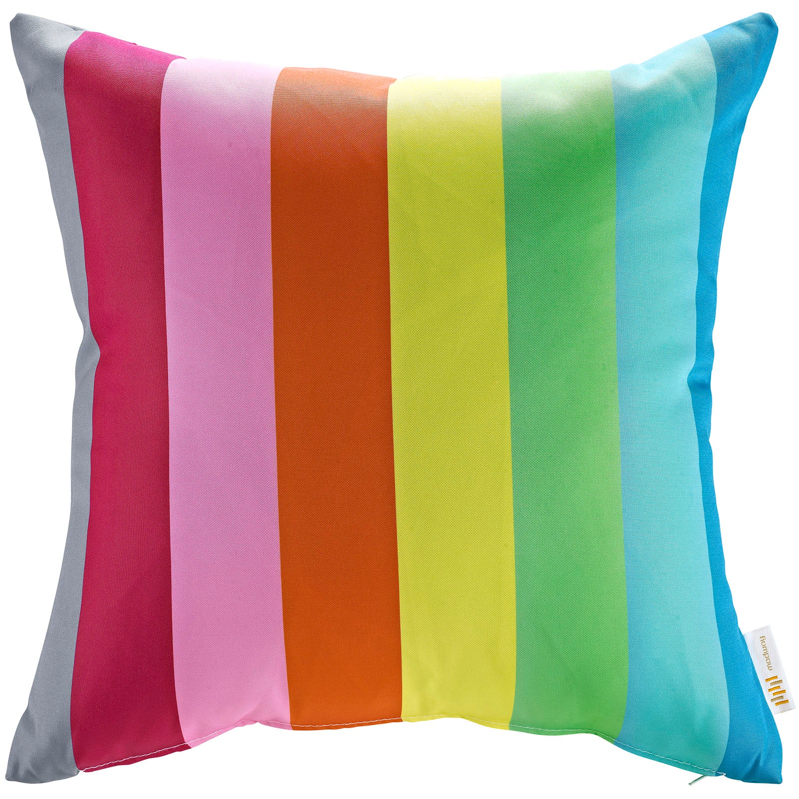 LexMod Modway Two Piece Outdoor Patio Pillow Set in Rainbow
