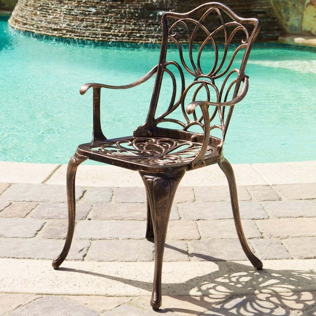 GDF Studio Gardena Outdoor 7pc Cast Aluminum Dining Set