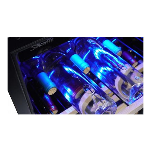 Danby SWC057D1BSS 24 Silhouette Series Stainless Steel Stilton Single Zone Wine Cooler 50 Bottle