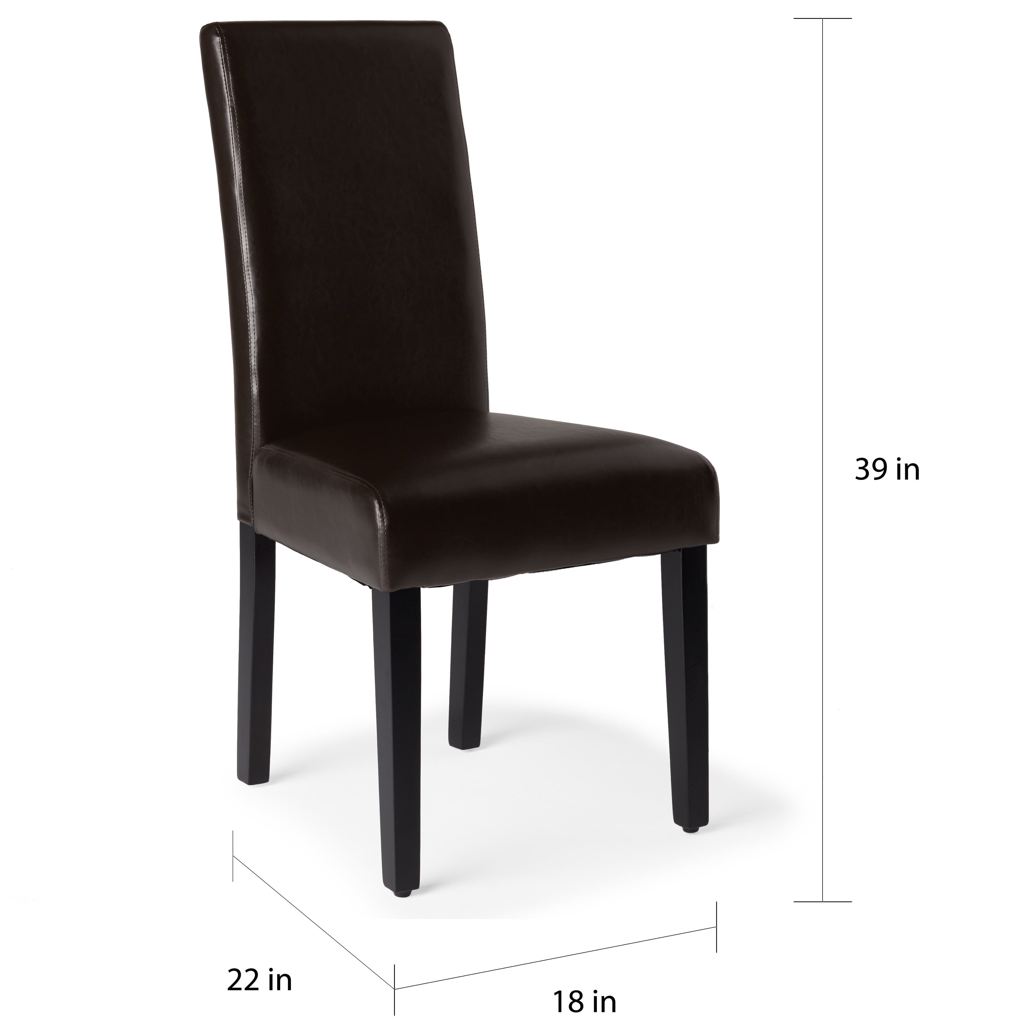 Monsoon Villa Faux Leather Dining Chairs (Set of brown, 2