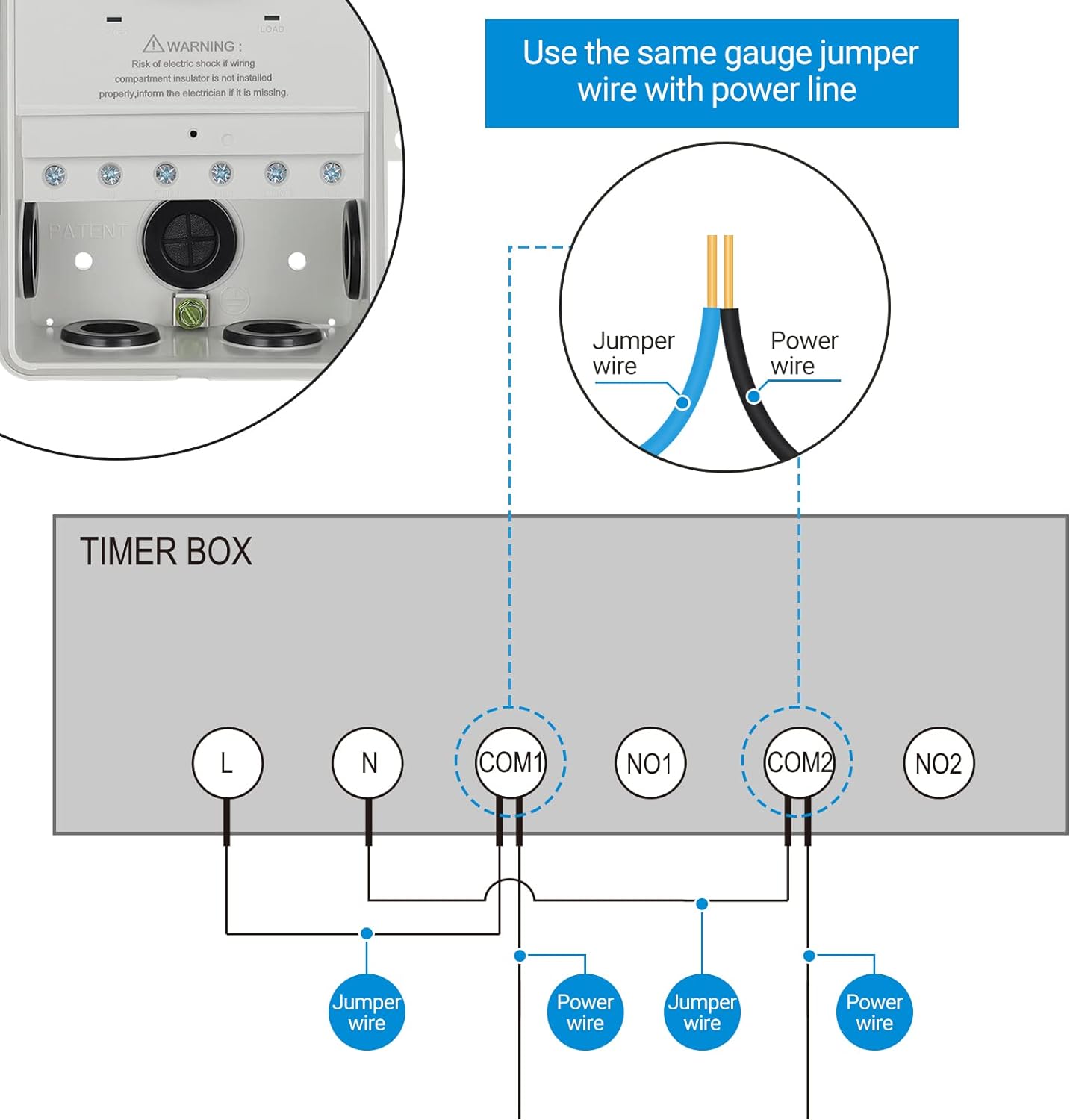 DEWENWILS Pool Timer, WiFi Timer Switch, Heavy Duty 40A 120-277 VAC 2HP, Compatible with Smart Phone, Alexa, Google Assistant,