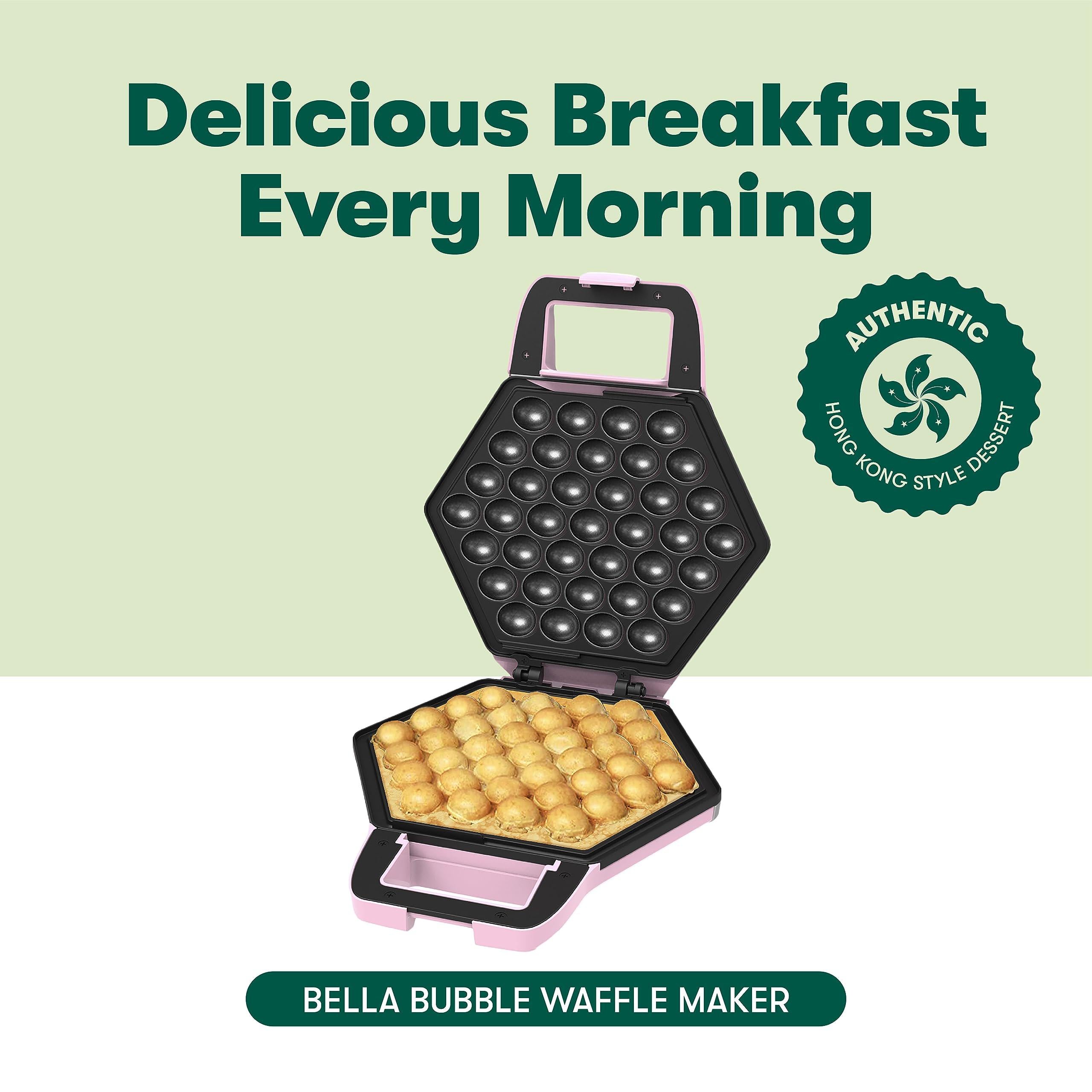 bella bubble waffle maker for hong kong style breakfast dessert 9