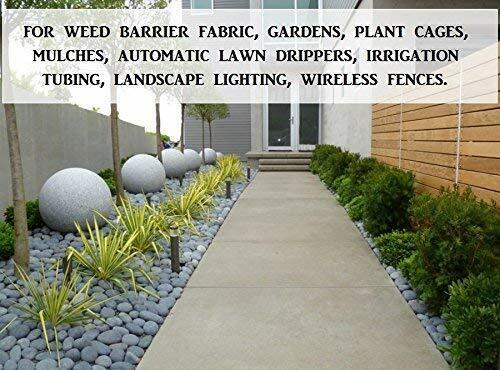 GCP Products 100 Pc 6&s;&s; 11 Gauge Garden Landscape Staples Galvanized Sod Plant Lawn Stakes Us
