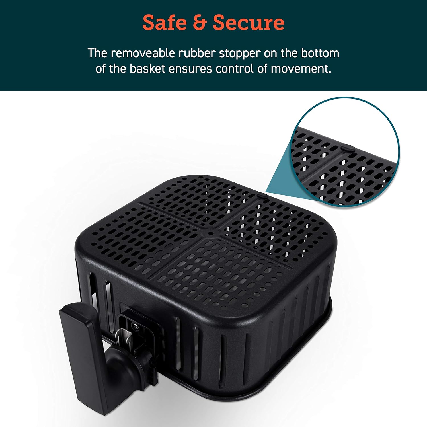 COSORI Air Fryer Accessories, Replacement 5.8QT Original Basket For  CP358-AF, CS358-AF Air Fryers, Non-Stick, Dishwasher-Safe, CAF-P5