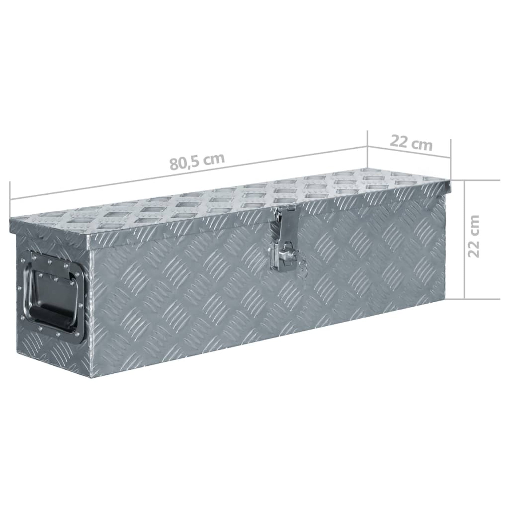 vidaXL Aluminum Box 31.7