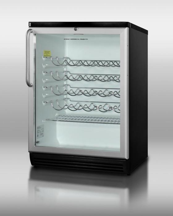 Summit SWC-6GBLTB 5.5 cu. ft. Under-Counter Wine Cellar in Black