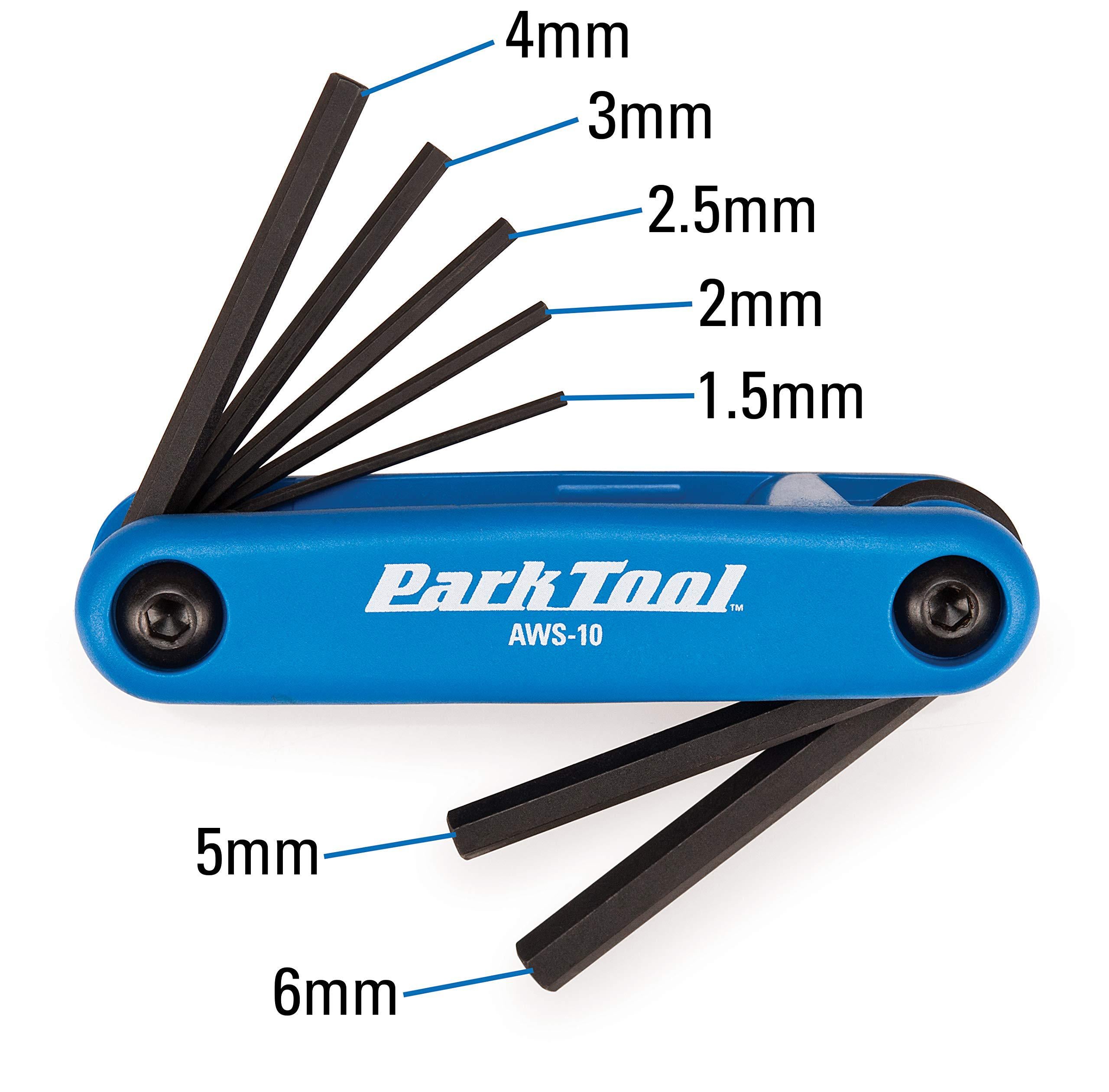 park tool fws-2 fold-up wrench set tool