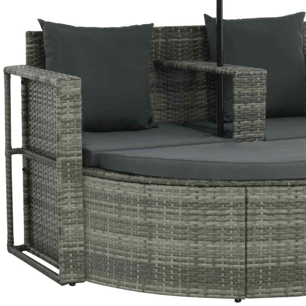 ConvenienceBoutique Outdoor Patio Sofa with Umbrella