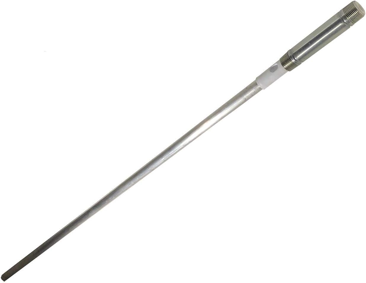 The Water Connection Aluminum Zinc Water Heater Anode Rod; Outlet/Nipple Style (Brad White); Flexible/Segmented; 3/4 NPT x 48-inch; Stops Sulfur/Rot