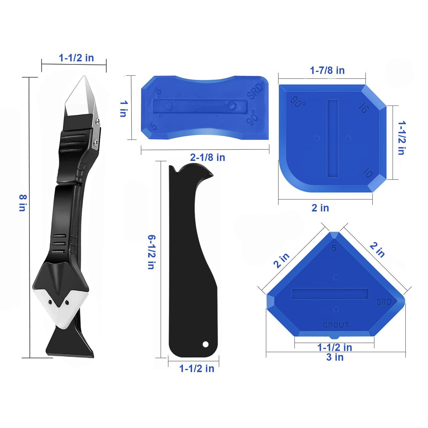 king&a;charles silicone caulking tool, caulk remover tool&a; grout removal tool, caulk remover, silicone caulking tool kit, with