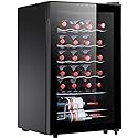 STAIGIS 24 Bottle Compressor Wine Cooler Refrigerator, Small Freestanding Wine Fridge for Red, White and Champagne, Mini Fridge
