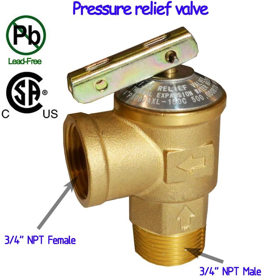 HQMPC Tankless Water Heater Isolation Valves Tankless Water Heater Flush Kit Lead Free Tankless Valve Kit 3/4