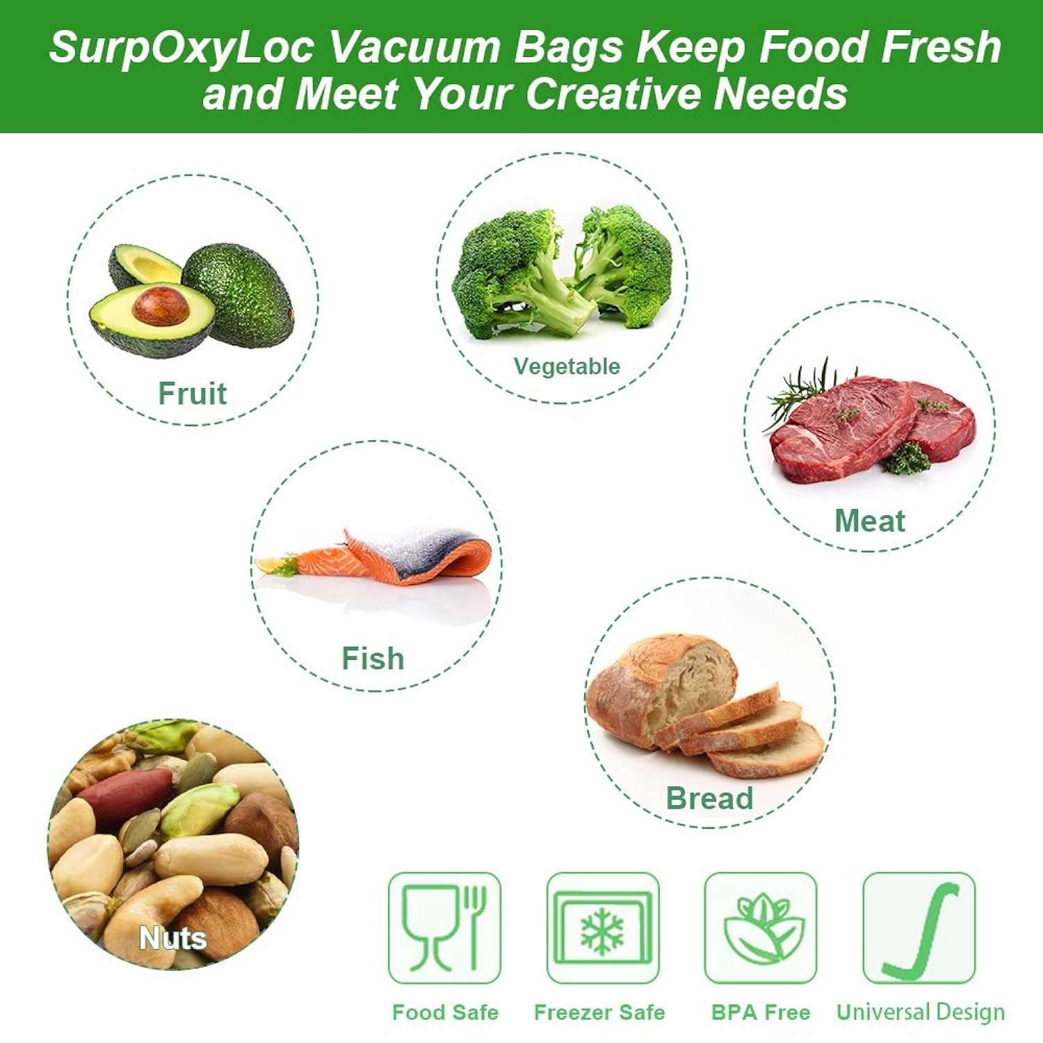 Great Choice Products 4Mil100 Plus Gallon Size11X20Inch Vacuum Freezer Sealer Bags For Food,Bpa Free, Heavy Duty Commercial Grade,Sous Vide Va…