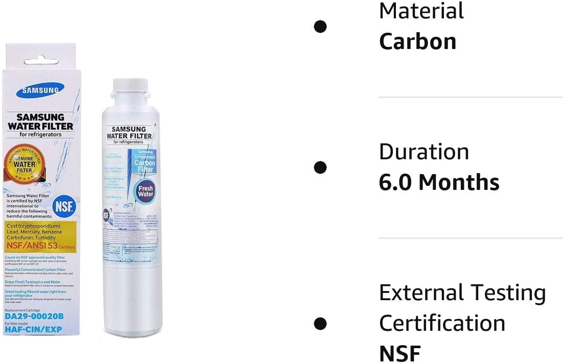 Samsung 2 Pack Samsung DA29-00020B HAF-CIN EXP Premium Refrigerator Water Filter