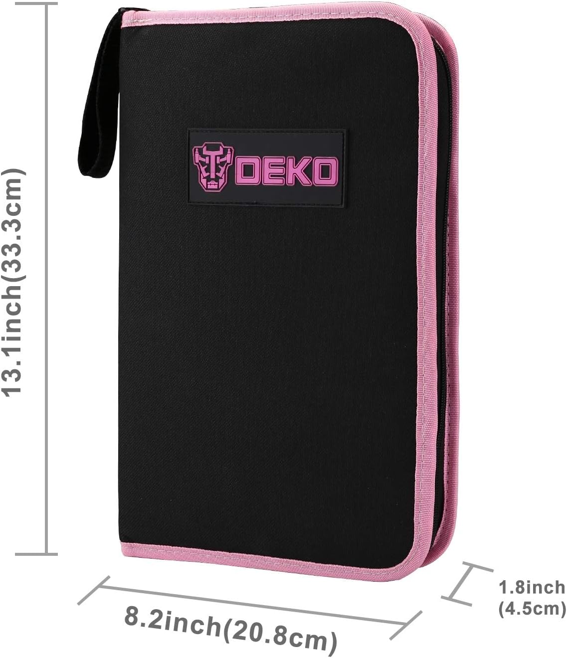 DEKO Pink 71 Piece Household Tool Kit,Ladies Portable Tool Set with Easy Carrying Pouch, Perfect for DIY Projects, Home Maintenance