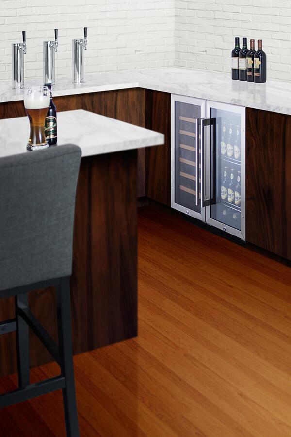 Summit SWC1535B 33 Bottles  in Stainless Steel