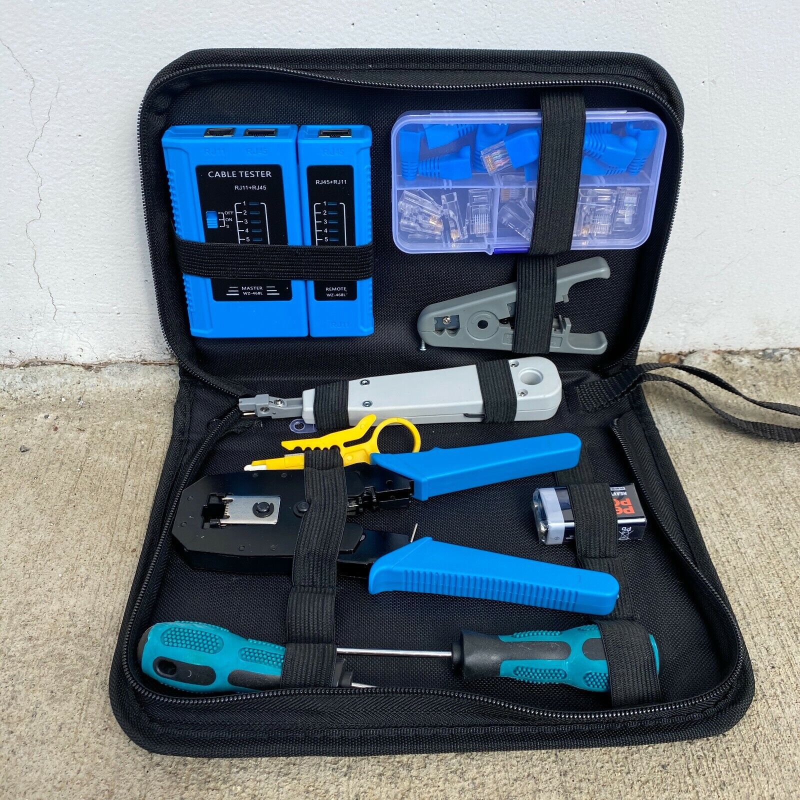 Crimping Tool Kit Set For CAT5/CAT6 Blue