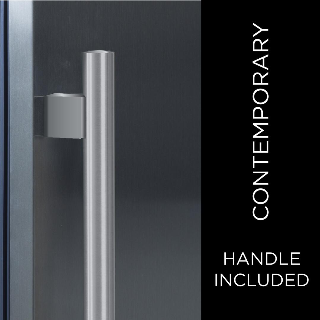 XO U24WDZGSR 24 inch Stainless Steel Dual Zone Wine Cooler|46 Bottle Capacity|5 Wine Racks |Precise Temperature Digital Controls