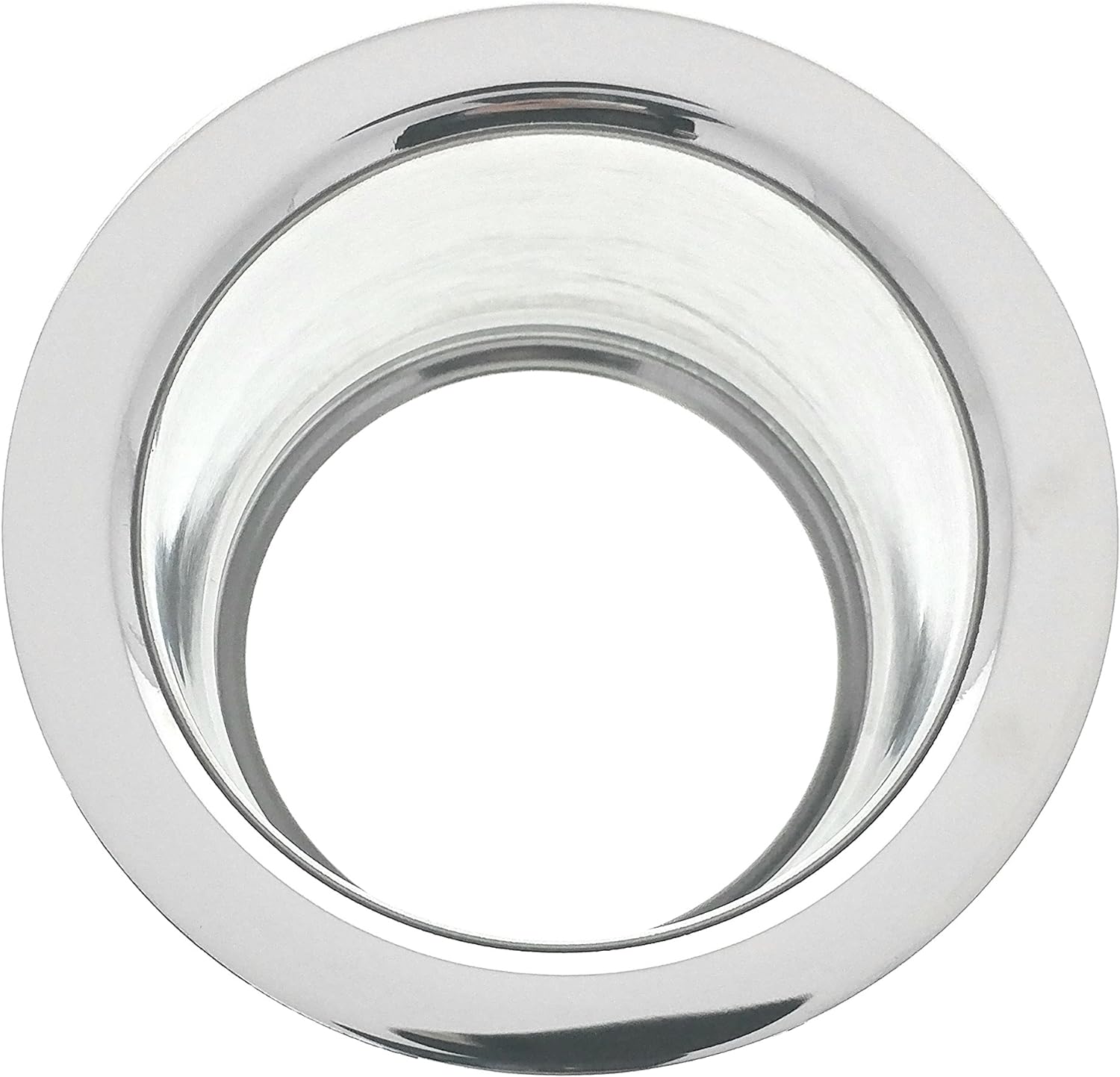 Essential Values Kitchen Extended Sink Flange, Deep Polished Stainless Steel Flange for Insinkerator Garbage Disposals and Other Disposers That