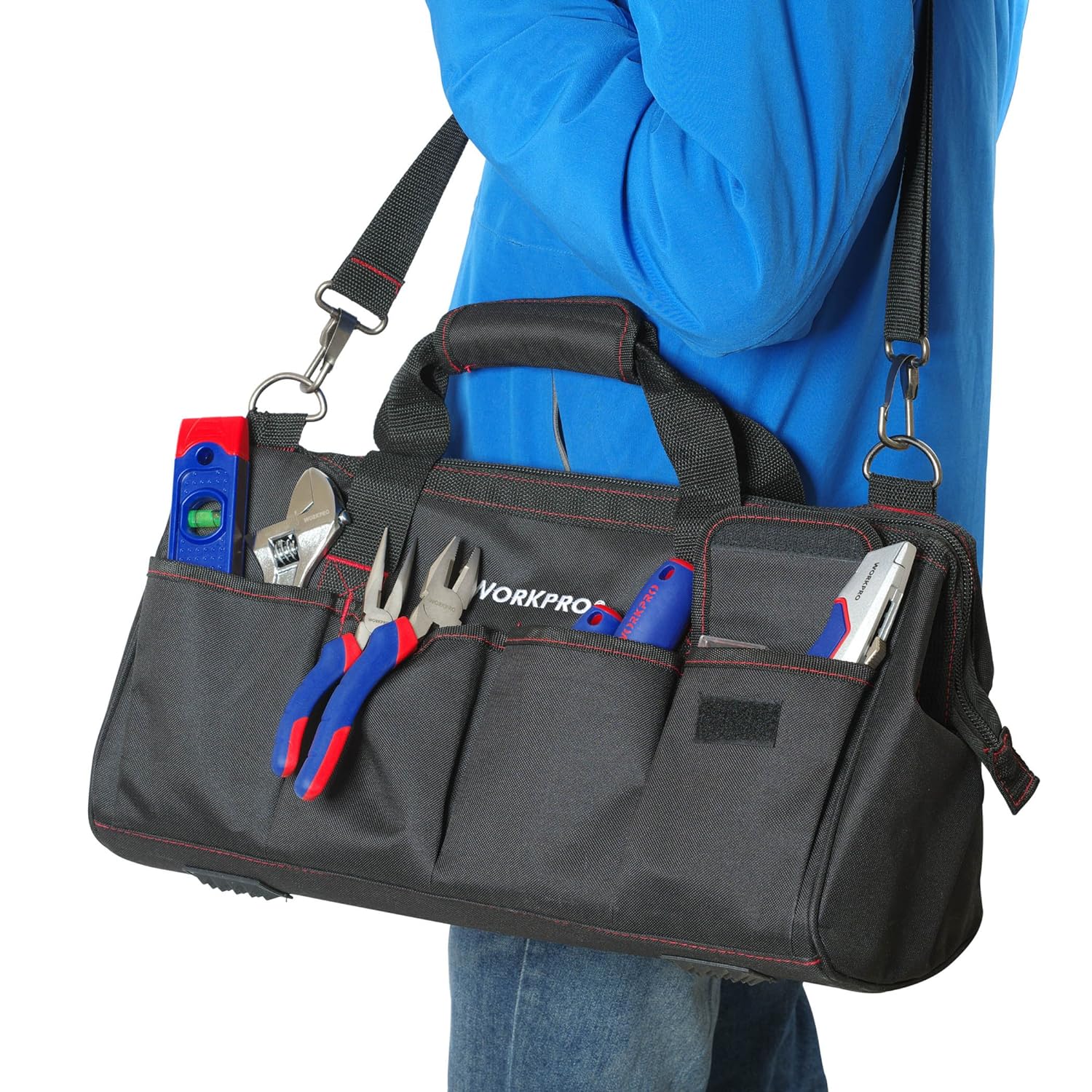 GCP Products Home Tool Kit, 322Pcs Home Repair Hand Tool Kit Basic Household Tool Set With Carrying Bag
