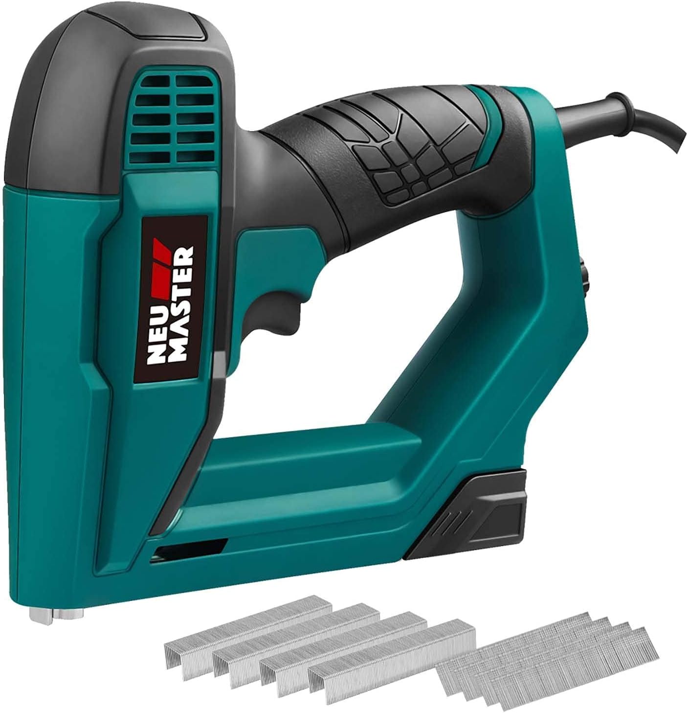 Generic NEU MASTER Electric Brad Nailer, Including Staples and Nails and Premium Quality Standard T50 Staples and 18GA Brad Nails, 1508