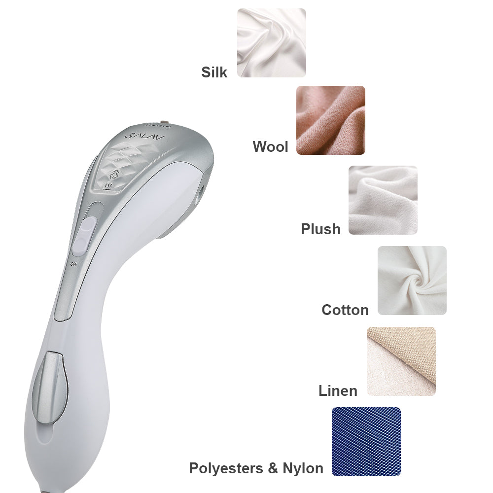 SALAV HS-100-Silver DuoPress Hand Held Steamer, All in One Steamer + Iron, Silver