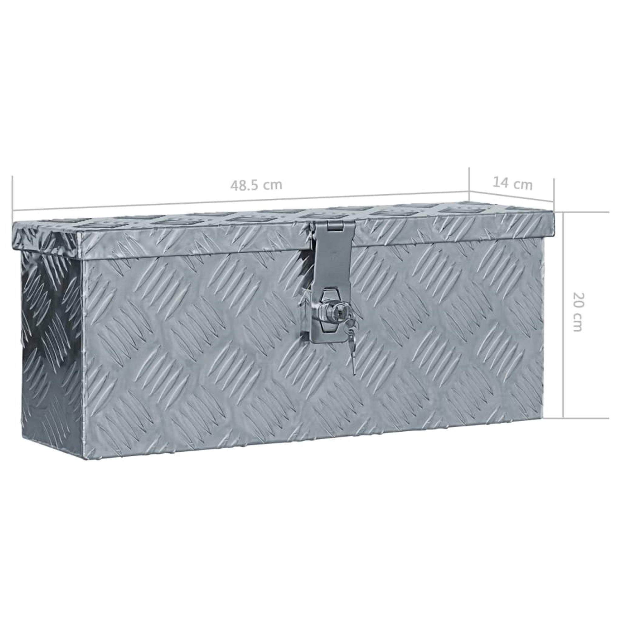 vidaXL Aluminum Box 19.1