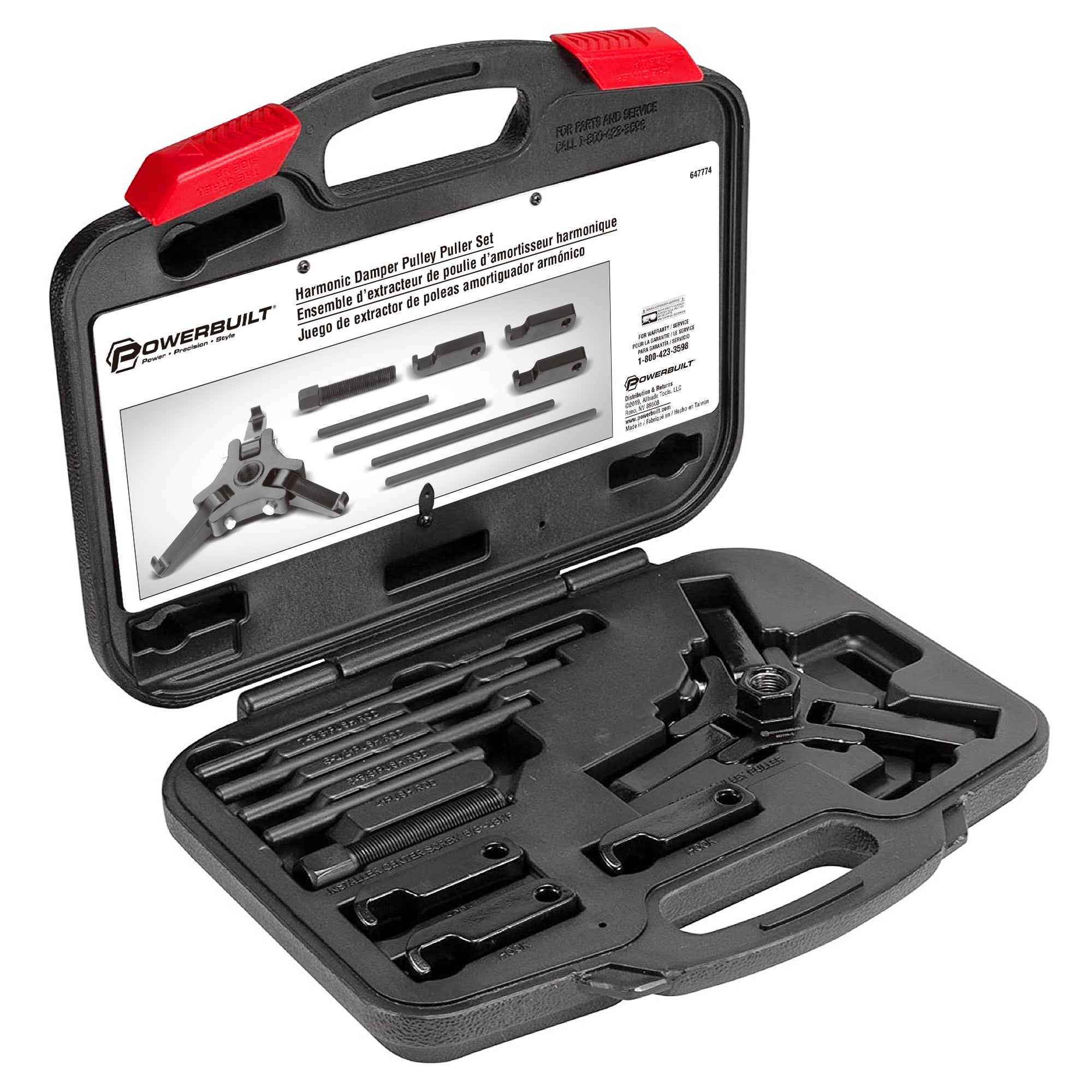Powerbuilt Harmonic Damper Pulley Puller Kit - 647774