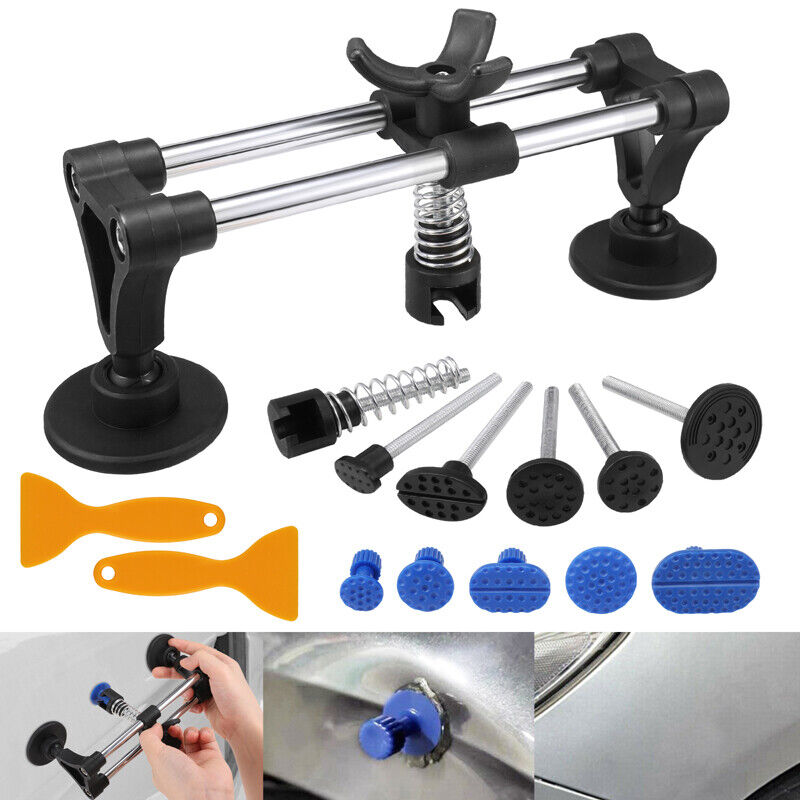 GCP Products 14Pc Car Paintless Dent Puller Tabs Bridge Lifter Body Repair Hail Removal Tools