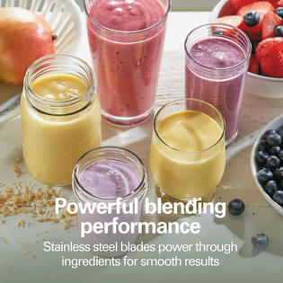 Hamilton Beach Brands Inc. Hamilton Beach Single Serve Personal Smoothie Blender with 14 oz. Travel Cup and Lid, Gray, Model 51128