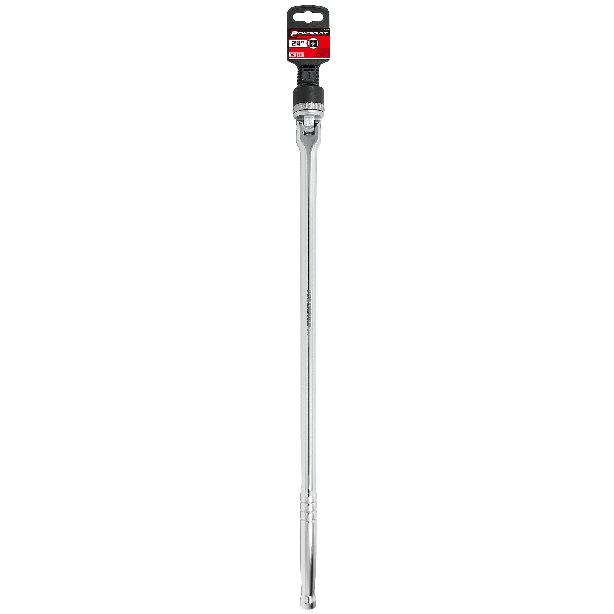 Powerbuilt 1/2 Inch Drive 24 Inch Ratcheting Flex Handle - 641700