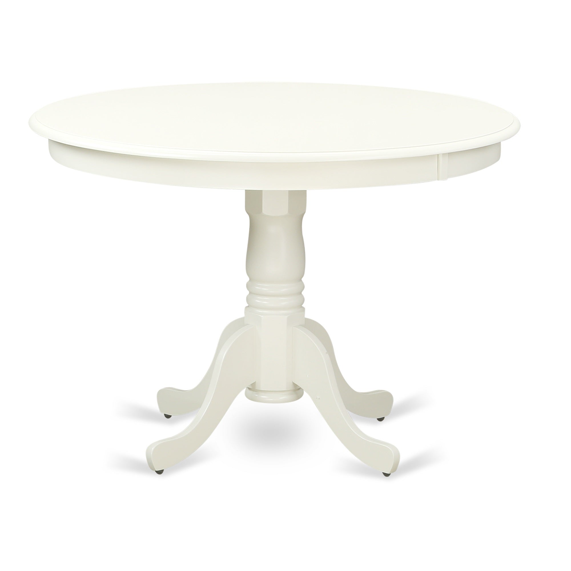 East West Furniture HBSI5-LWH-15 5 Piece Dining Room Table Set - Linen White Dining Room Table and 4 Baby Blue Linen Fabric Mo
