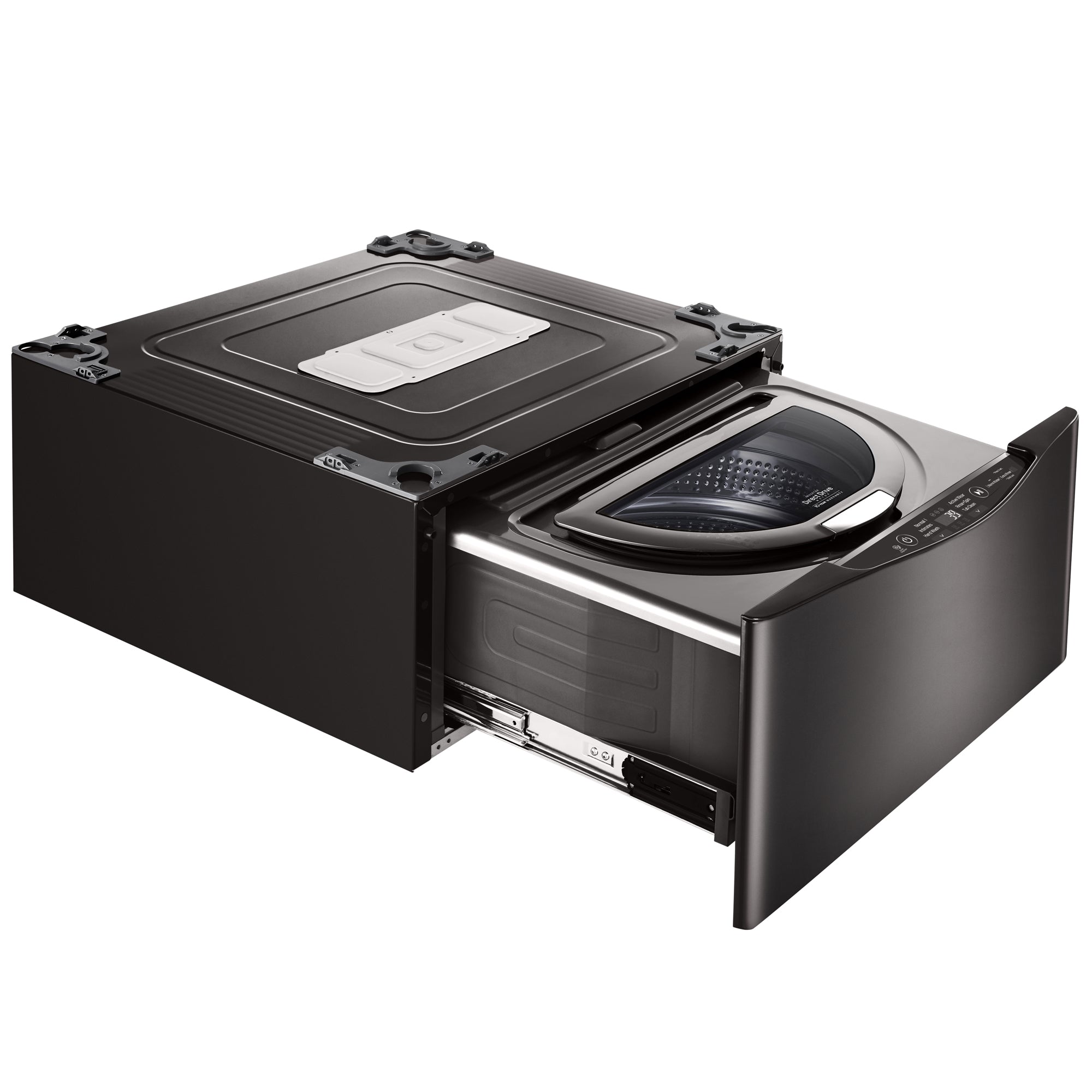 LG WD100CB  SideKick&a;#8482; 1.0 cu. ft. Pedestal Washer, part of the  TWINWash&a;#8482; System &a;#8211; Black Steel