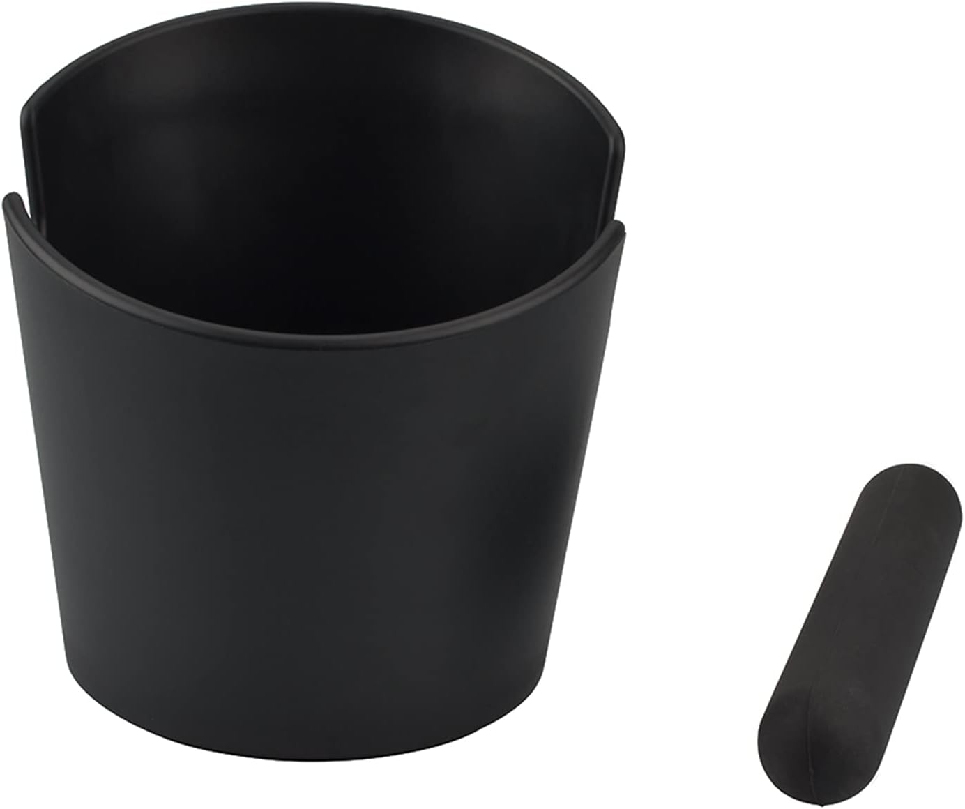 Homee Coffee Knock Box 4.8 Inch Shock-Absorbent Durable Barista Style Knock Box With Removable Knock Bar and Non-Slip Base Gift (Roun