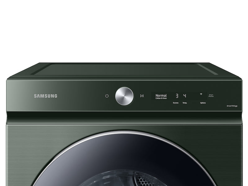 Samsung Bespoke 7.6 cu. ft. Ultra Capacity Gas Dryer with AI Optimal Dry and Super Speed Dry in Forest Green