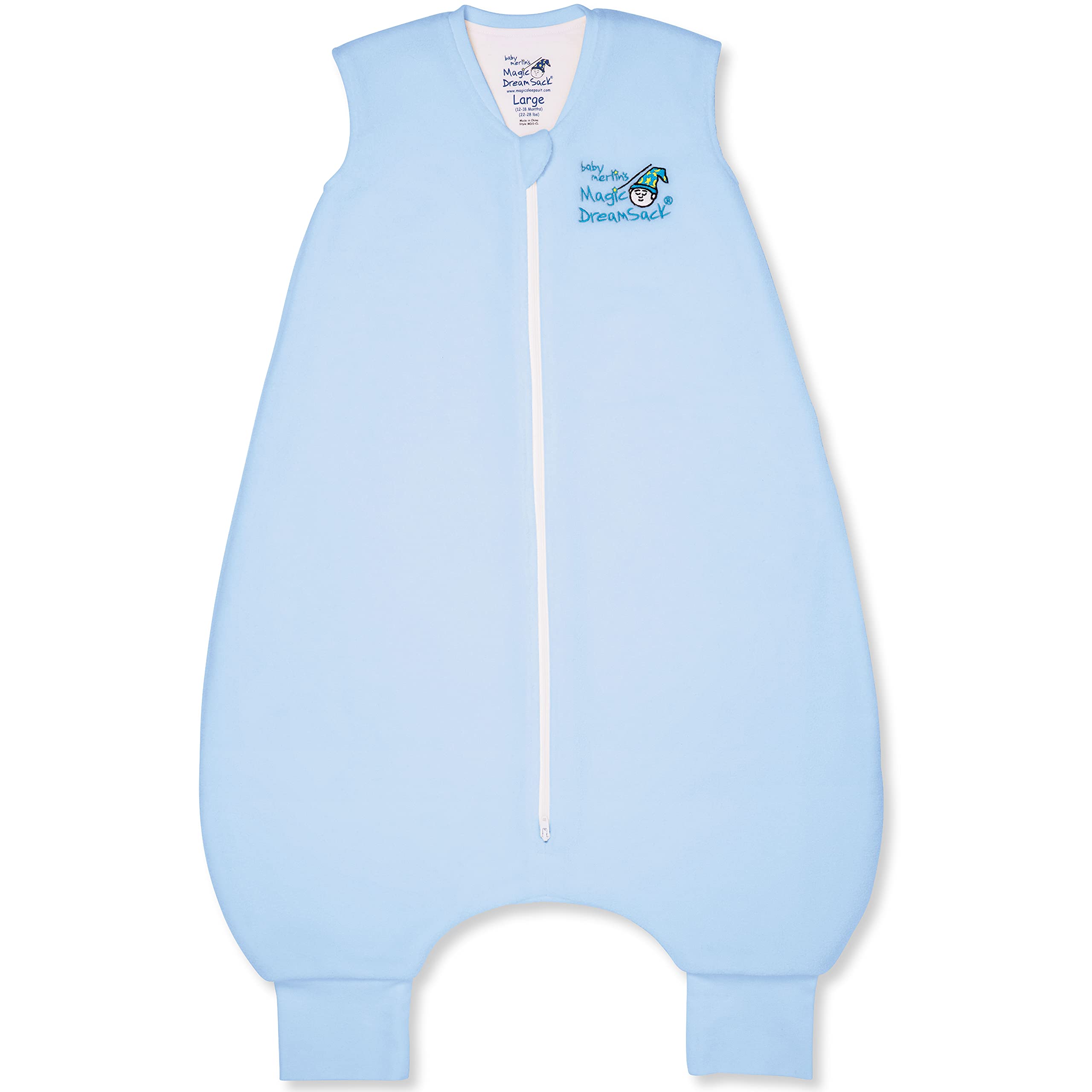 Baby Merlins Magic S Baby Merlins Magic Dream Sack - Microfleece Baby Wearable Blanket - Blue - Baby Sleep Sack 6-12 Months