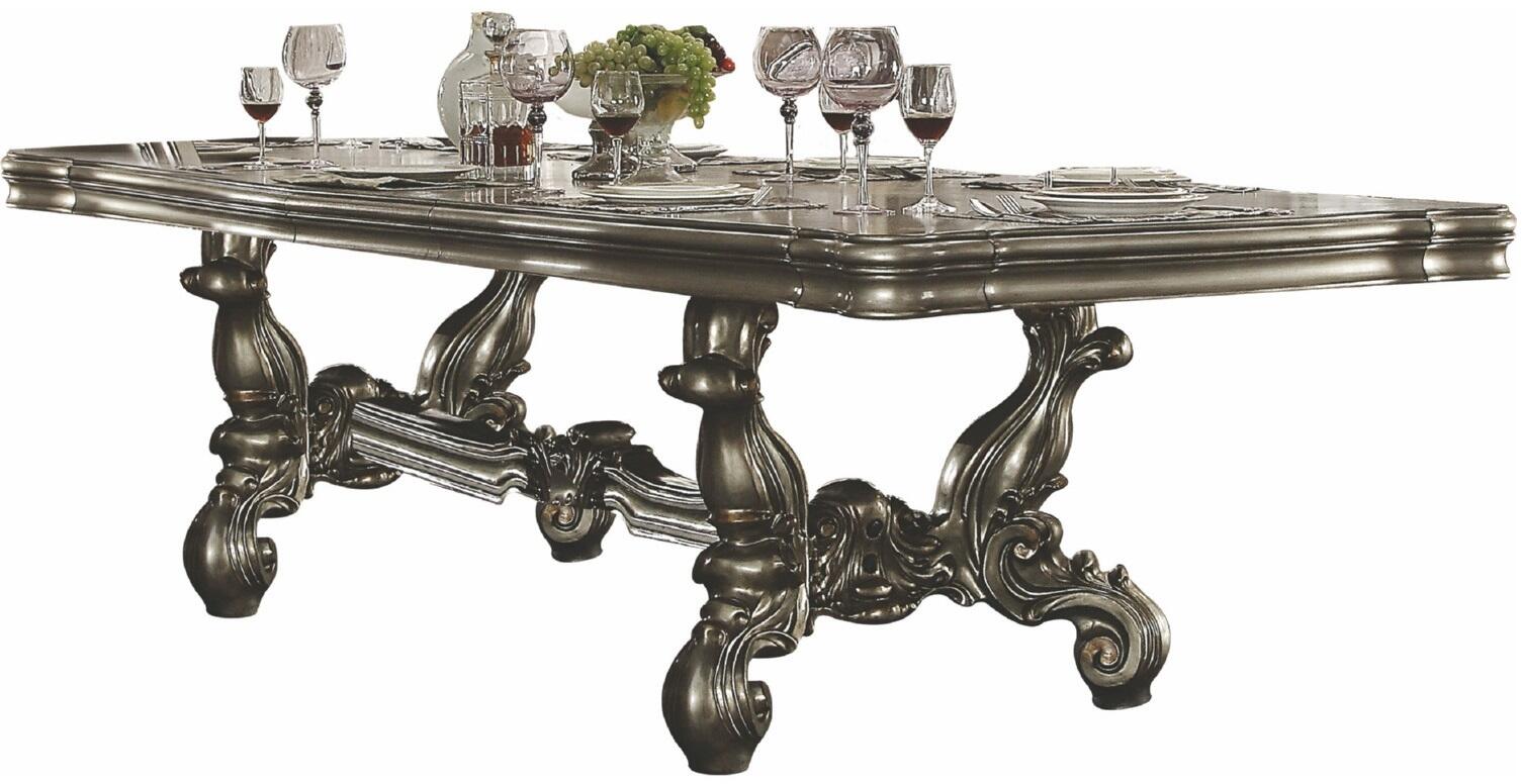 Acme Furniture Versailles Collection 66820SET 11 PC Dining Room Set with Dining Table + 8 Side Chairs + 2 Arm Chairs in Antique