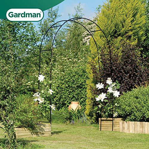 gardman botanical easy garden arch r07707 arbor pergola archway with sweeping decorative vine 14.5