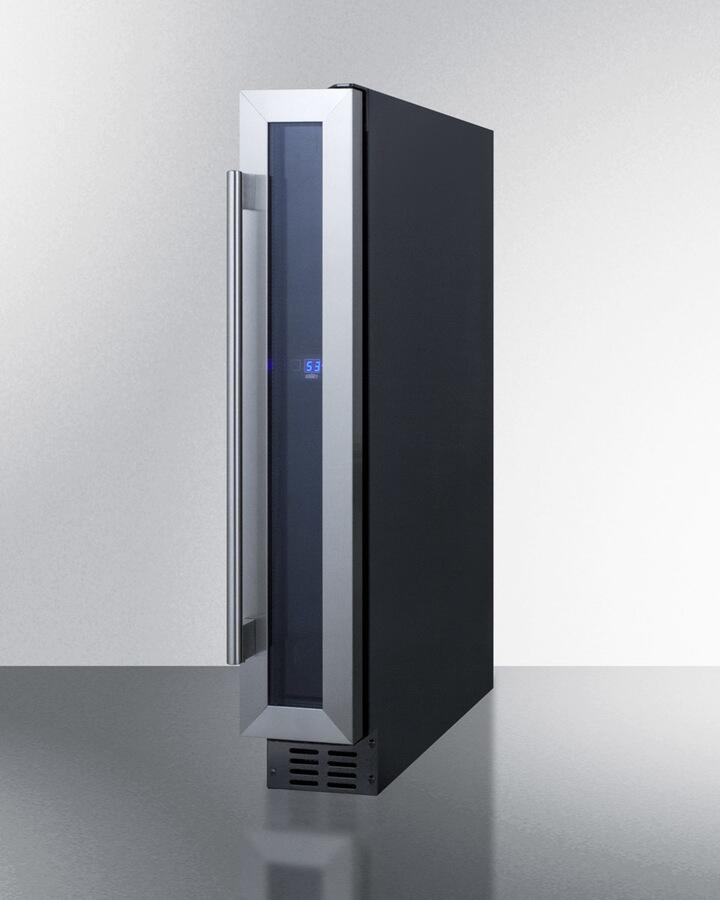 Summit SWC007 6 Wine Cooler with 7 Bottle Capacity  Digital Thermostat  Automatic Defrost  LED Lighting  High Temperature and Op