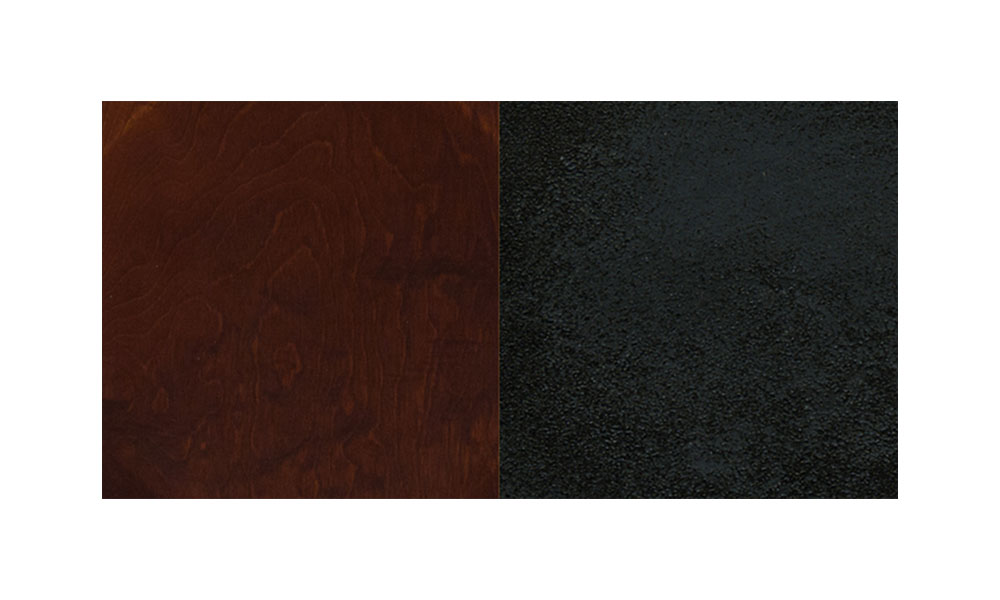 Flash Furniture  Hercules Series Grid Back Metal Restaurant Chair with Walnut Wood Seat black